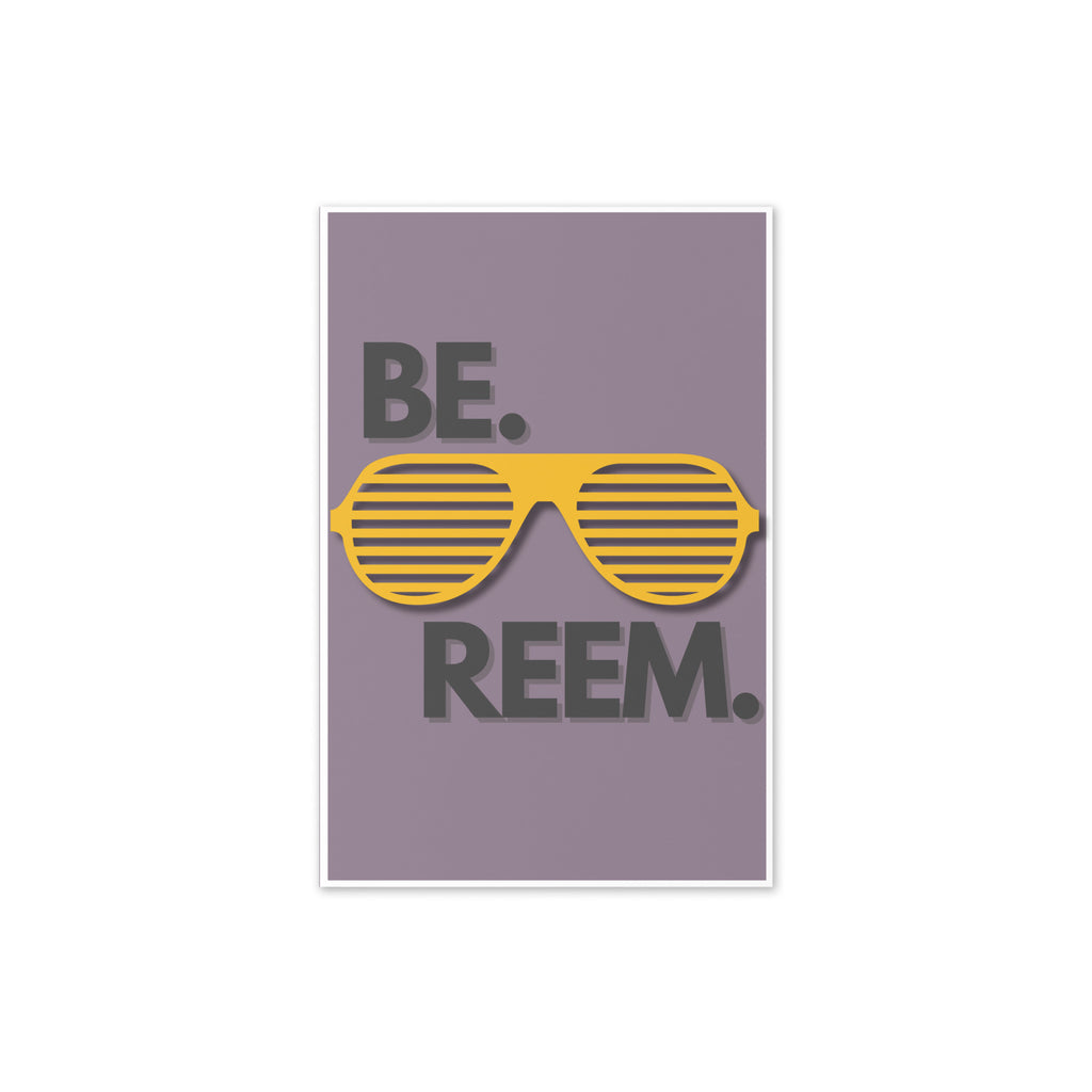 Be Reem Greeting card