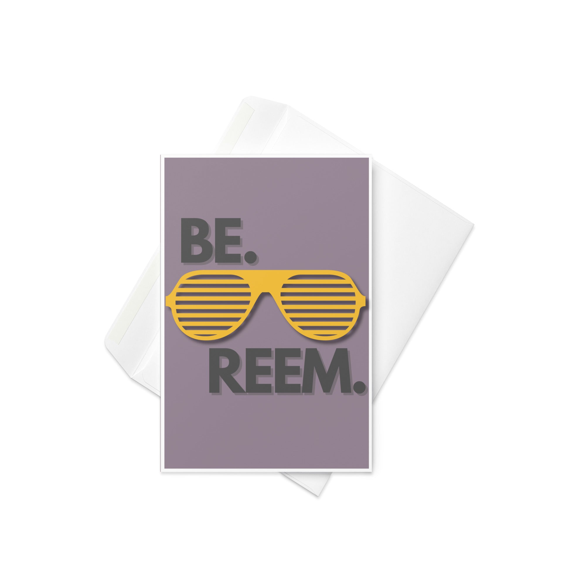 Be Reem Greeting card