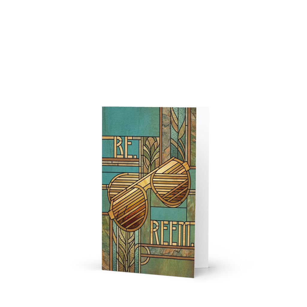 Be Reem Frank Lloyd Wright 4 x 6" Greeting card
