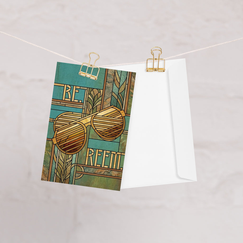 Be Reem Frank Lloyd Wright 4 x 6" Greeting card