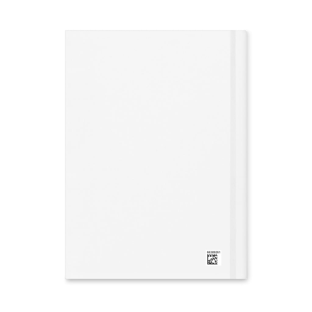 Be Reem Monet hardcover journal in matte white, featuring a sleek design and an 8x5.75 size for note-taking or journaling.