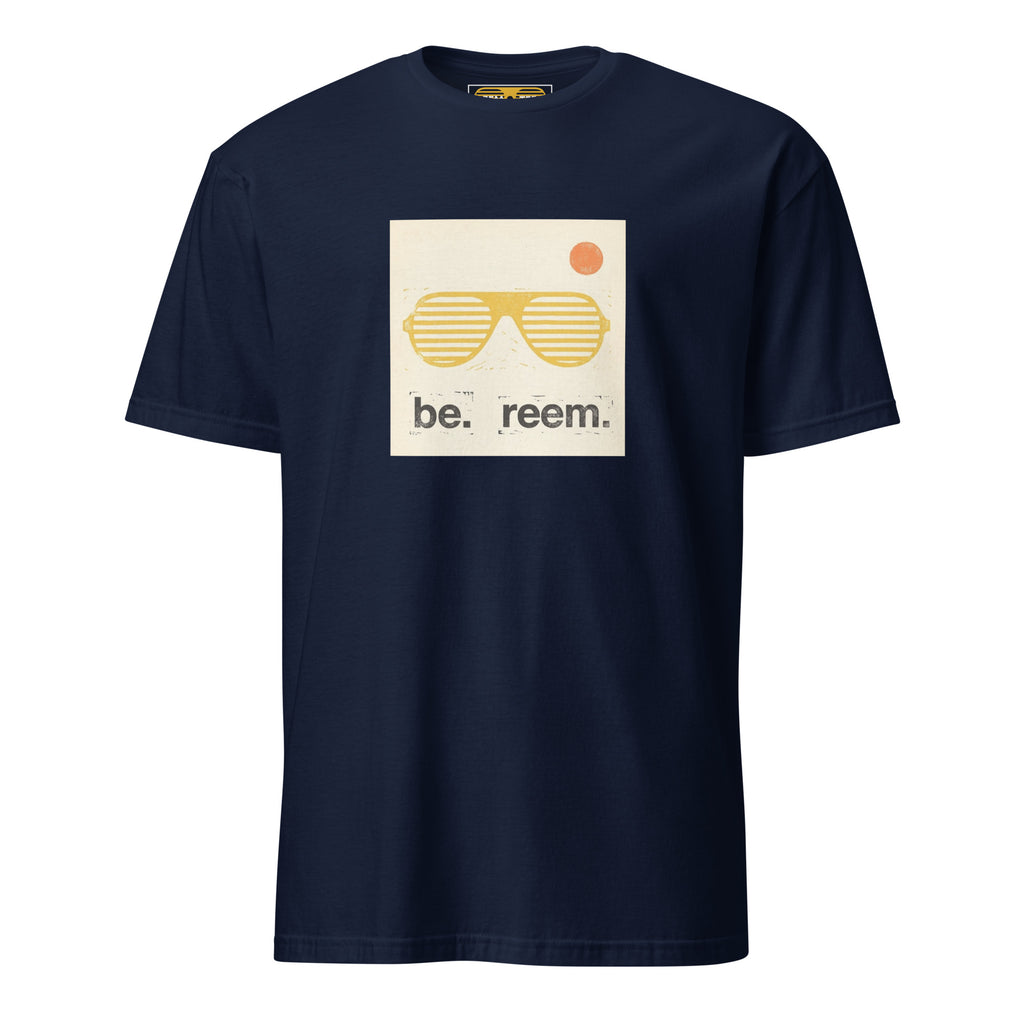 Navy unisex classic tee from Reem Tees, featuring a soft style and a comfortable fit for everyday wear.