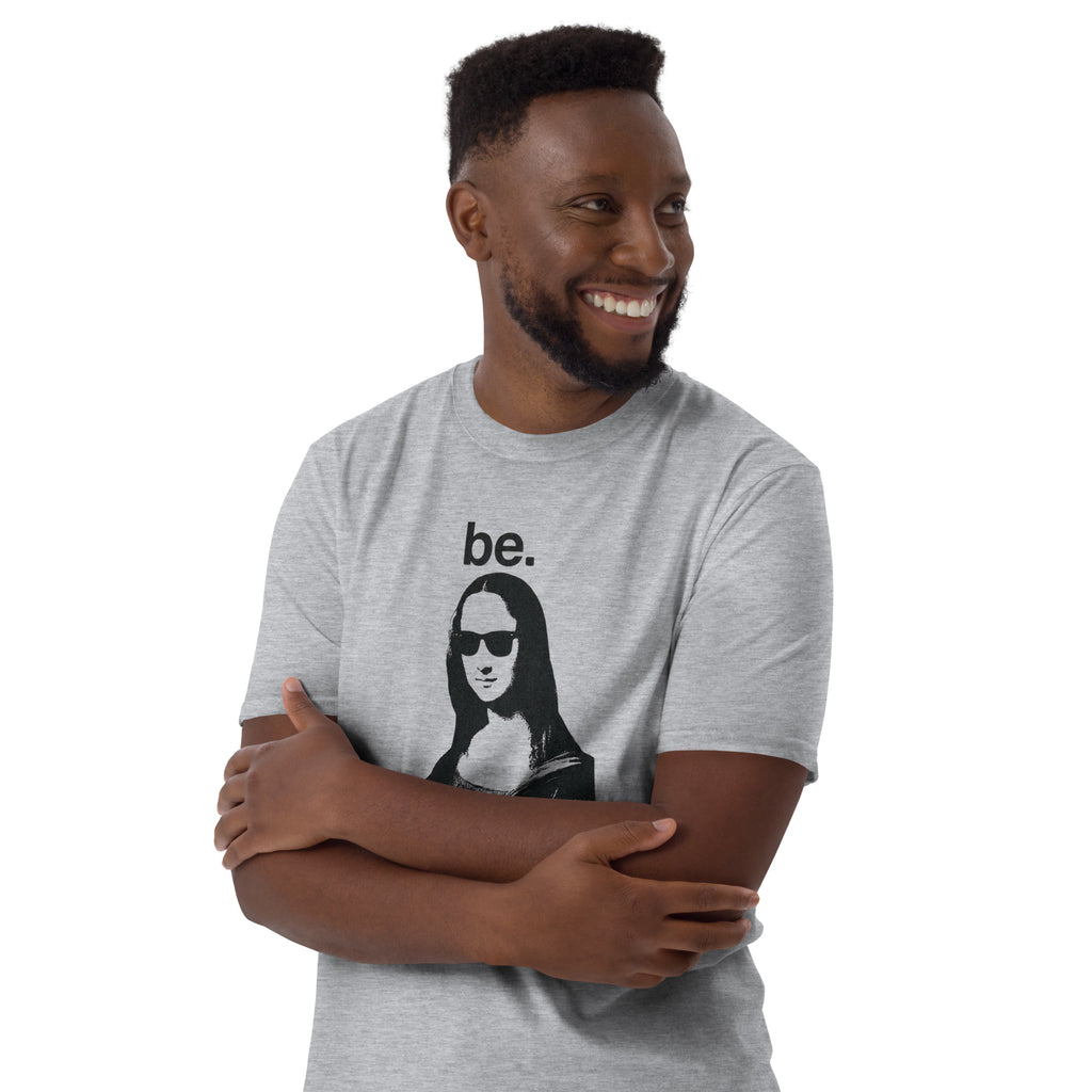 Sport grey Be Reem Mona Lisa CLASSIC unisex tee featuring a relaxed fit and soft fabric.