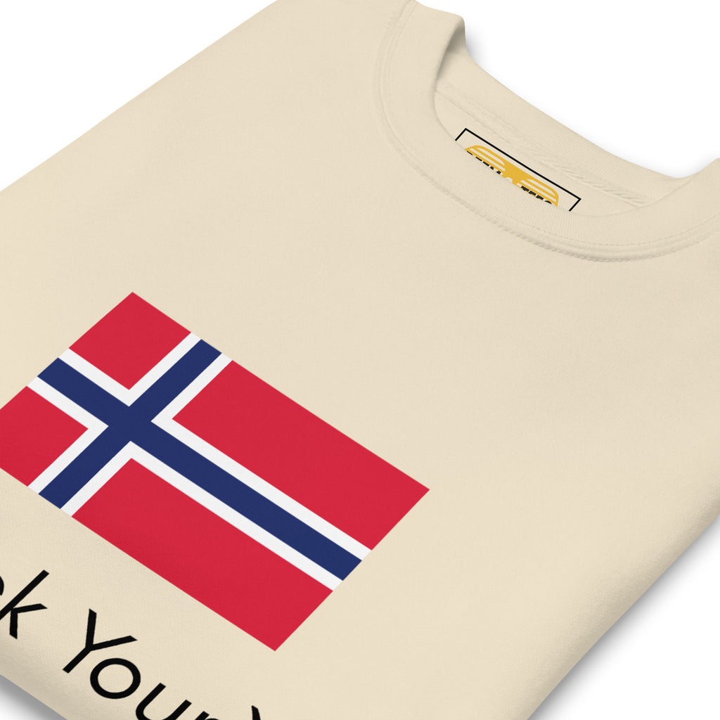 Go Fjuck Yourselv Norwegian Dark Logo Unisex Premium Sweatshirt